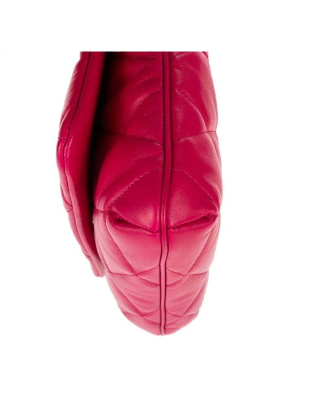 Saint Laurent Loulou Medium Puffer Flap Fuchsia Chez Blanc Matelasse Leather